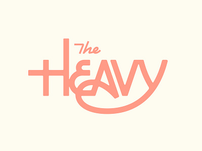 The Heavy #1 branding custom industrial lettering ligatures logo monoweight retro type typography vector