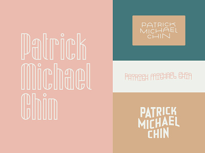 Patrick Michael Chin Rebrand branding custom lettering ligatures logo logotype mono weight photography type typography