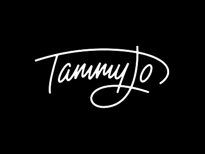 Tammy Jo Rebrand branding custom lettering ligatures logo logotype photography scrip type typography