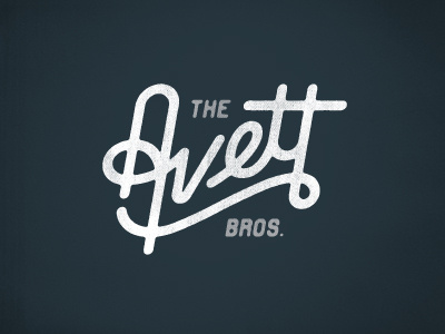The Avett Bros. typography