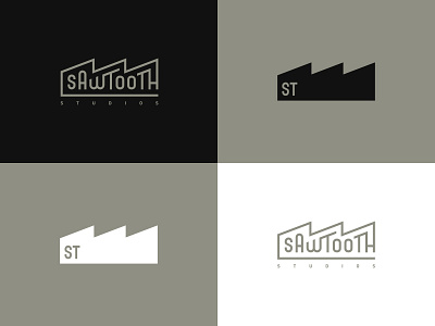 Sawtooth Studios Branding branding custom design lettering ligatures logo logotype mark type typography vector