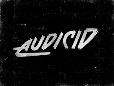 AUDICID logo music typography