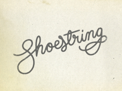 Shoestring Drib logo typography