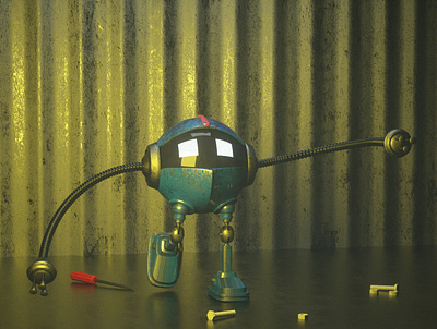 3d robot 3d 3d robot 3dcharacter avatar character cinema4d design