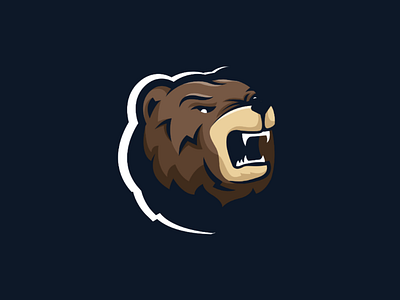 Logo Bear Hockey Illustration designs, themes, templates and ...