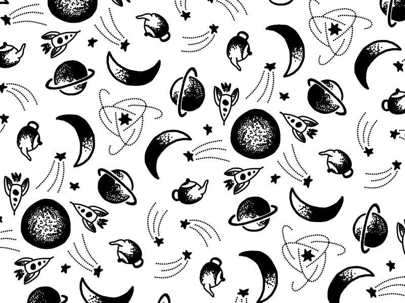 Space pattern by Laurence Vagner on Dribbble