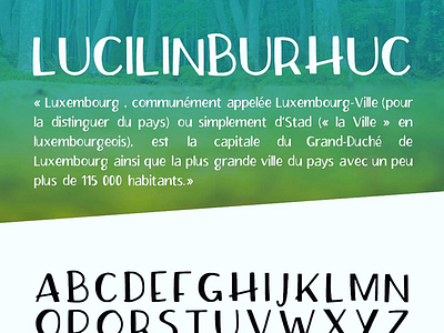 Lucilinburhuc font handwriting police script
