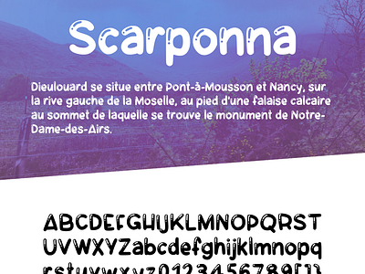 Scarponna font lettering letters