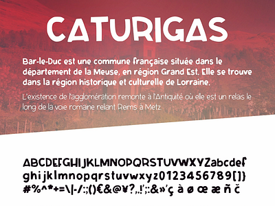 Caturigas font handdrawn lettering