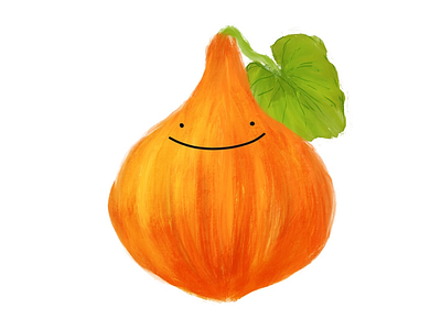 Happy pumpkin illustration procreate pumpkin vegetable