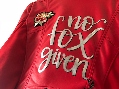 Custom jacket ! chrome custom jacket sharpie typography