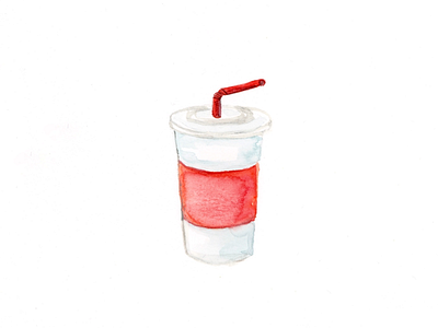 🥤 soda watercolor emoji