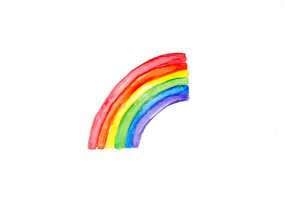 🌈 watercolor emoji rainbow