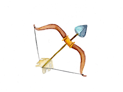 🏹 watercolor emoji bow archery