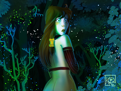 Forest art artwork draw drawing fantasy forest illustration photoshop photoshop art