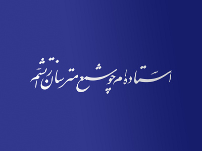 Typography Persian branding typography