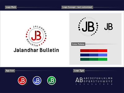 Jalandhar Bulletin LOGO advertising brand branding graphicdesign graphicdesigner logo