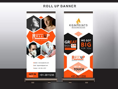 Roll-up Banner Creative advertising asia branding branding design covid19 covidwarriors digital doctor graphicdesign illustration love roll up banner rollupbanner signboard ux vector