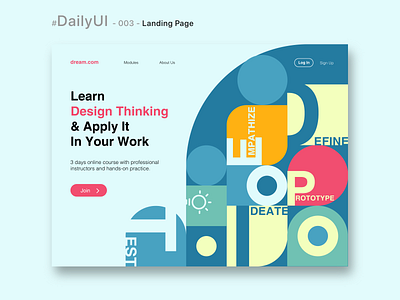 landing page - day 3 dailyui design ui