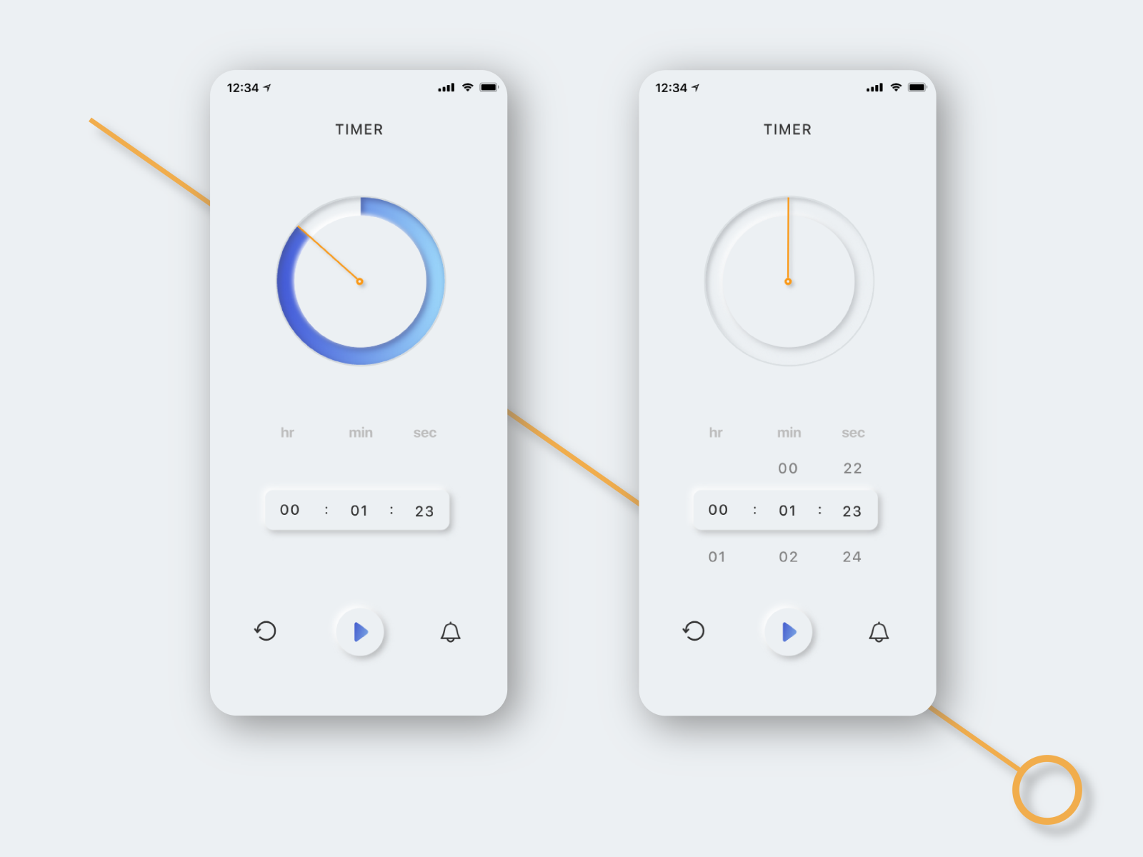 countdown timer by Yuheng Xie on Dribbble