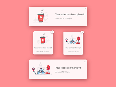pop up for food delivery dailyui dailyui016
