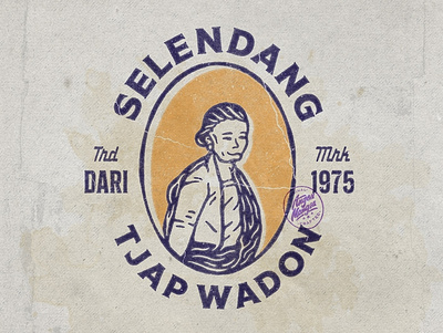 Tjap Wadon angonmangsa artwork badges branding design designforsale graphicdesign hand drawn illustration logodesign typeface typography vintage vintage badge vintage design