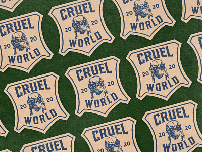 Cruel World angonmangsa badges branding design graphicdesign hand drawn illustration logodesign typography vintage vintage badge vintage design