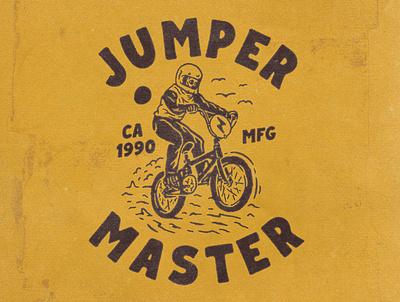 Jumper Master angonmangsa badges bicycle bicycles bikes branding design graphicdesign hand drawn illustration logo logodesign tshirt tshirtdesign typography vintage vintage badge vintage design