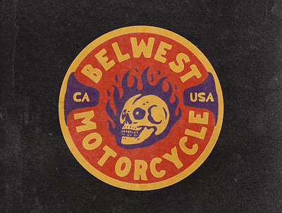 Belwest Badge angonmangsa badge badges branding clothing design graphicdesign hand drawn illustration logo logodesign merchandise motorcycle music streetwear tshirt vector