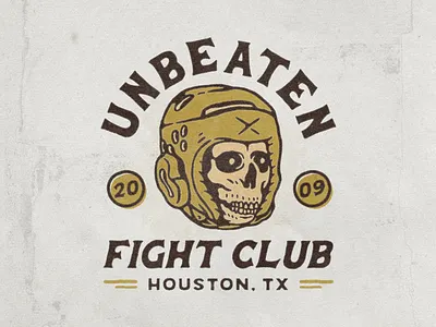 Unbeaten Fight Club Badge Design angonmangsa badge badge design badges boxing branding design designforsale graphicdesign hand drawn illustration logo merchandise patch skull skull design tshirt typography vector vintage