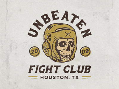 Unbeaten Fight Club Badge Design