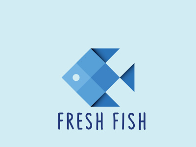 fresh fish clean design design art fish fish logo flat illustration logo sea vector