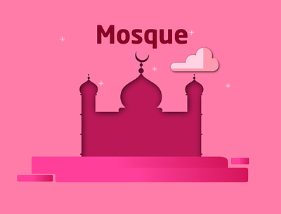 mosques illustration branding design illustration logo logo design logo mosque minimal moslem mosque ramadhan type logo