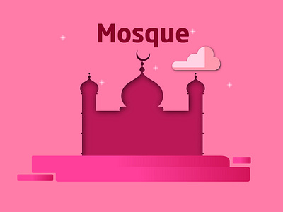 mosques illustration branding design illustration logo logo design logo mosque minimal moslem mosque ramadhan type logo