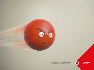 Vodafone Speed Tears 1 3d 4g cg design emoji illustration speed