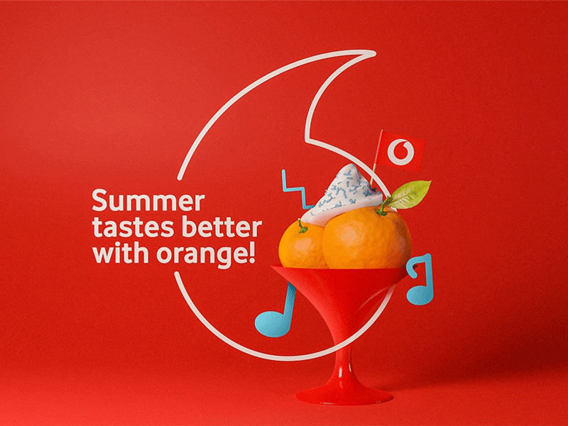 Oranges Summer - 2 3d cg creative design hd illustration quality ui vodafone