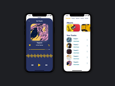 Music App UI/UX design adobexd app design application design minimal mobile ui mobileappdesign music app music player ui ui ux uidesign user interface design ux
