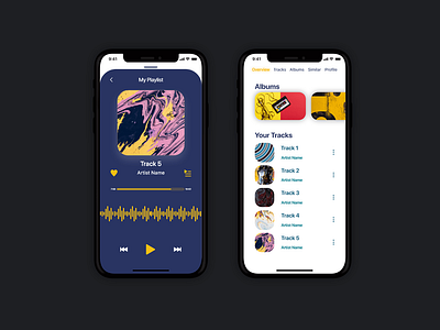 Music App UI/UX design