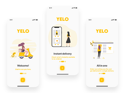 Food Delivery App - Onboarding app design application design delivery services food food delivery app inspiration onboarding screens uiux user experience user interface
