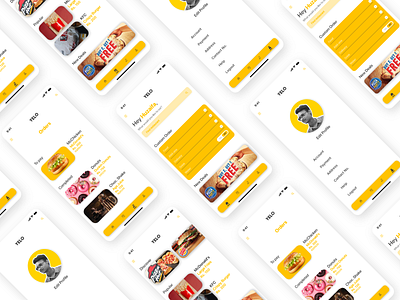 Food Delivery App - Main Screens adobexd app design application application design application ui delivery services design food food app food delivery app illustration main screen screens ui user experience user interface