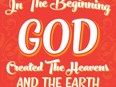 Genesis1 11 genesis1:1 god learning ornaments scrolls typography