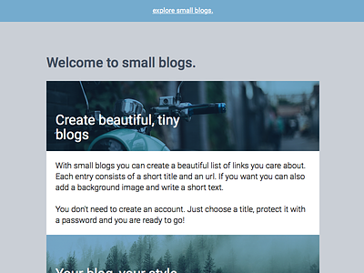 small blogs bogs design links small web