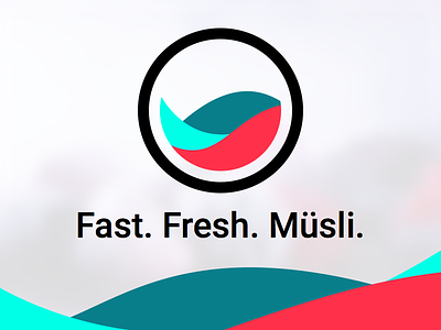 Fast. Fresh. Müsli. branding cereals logo müsli