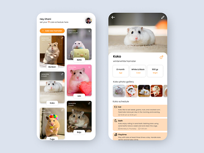 Pet App mobile mobile app mobile app design mobile design mobile ui pet pet app pet care ui ui design uiux uiux design user inteface ux ux design