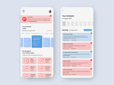 Schedule App management app mobile app mobile app design mobile design mobile ui schedule schedule app task task management to do app to do list ui ui design uiux uiux design user experience user inteface ux ux design