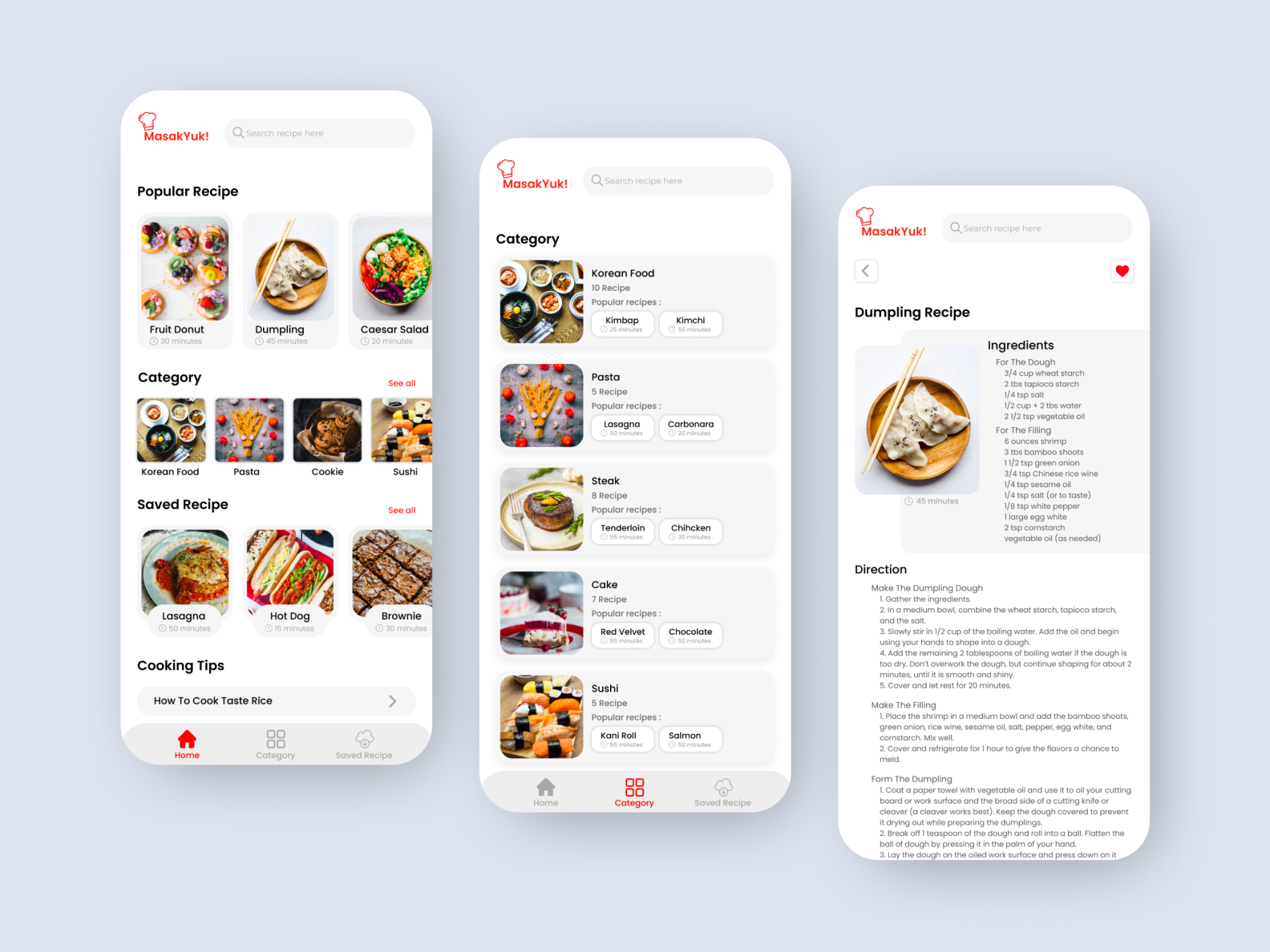 Food App - Masakyuk! By Bunga Bulo Mangiwa On Dribbble