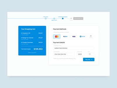 Daily UI #002 - Credit Card Checkout 002 checkout checkout page credit card credit card checkout daily daily 100 challenge daily ui daily ui challenge design ui ui design uiux uiux design user experience user inteface user interface design ux website website design