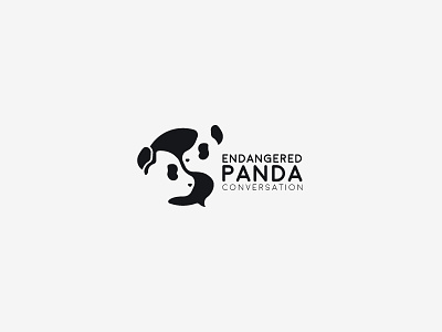 Endangered Panda Conservation - Daily Logo Challenge - Day 3 animal art branding conversation dailylogochallenge endangered illustration logo logos mark marks negative space negative space logo negativespace panda panda bear panda logo vector