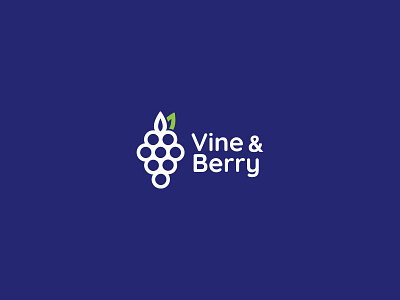 Geometric logo - Daily Logo Challenge - Day 17 art berry berry logo brand branding dailylogochallenge design geometric art geometric design geometry illustration logo logos mark marks vector vine vine logo