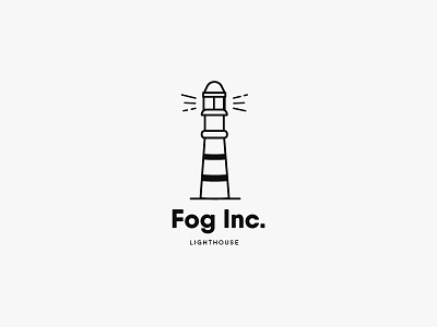 Lighthouse logo - Daily Logo Challenge - Day 31 art brand branding clean dailylogochallenge illustration light lighthouse lighthouse logo logo logos mark marks sail sailor